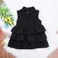 Girls Solid Color Sleeveless Dress – Simple Fashion for Small & Medium Kids