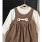 Baby Girl Dress Set – Long-Sleeve Round-Neck Outfit for Kids