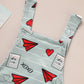 Baby Boys Girls Valentine’s Day Jumpsuit – Heart Print XOXO Coming Home Outfit