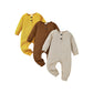 3-Pack Newborn Romper Set | Baby Boys & Girls Ribbed One-Piece Outfits