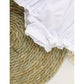 Baby Girl White Lace Romper – Short Sleeve Bubble Jumpsuit for Summer & Weddings