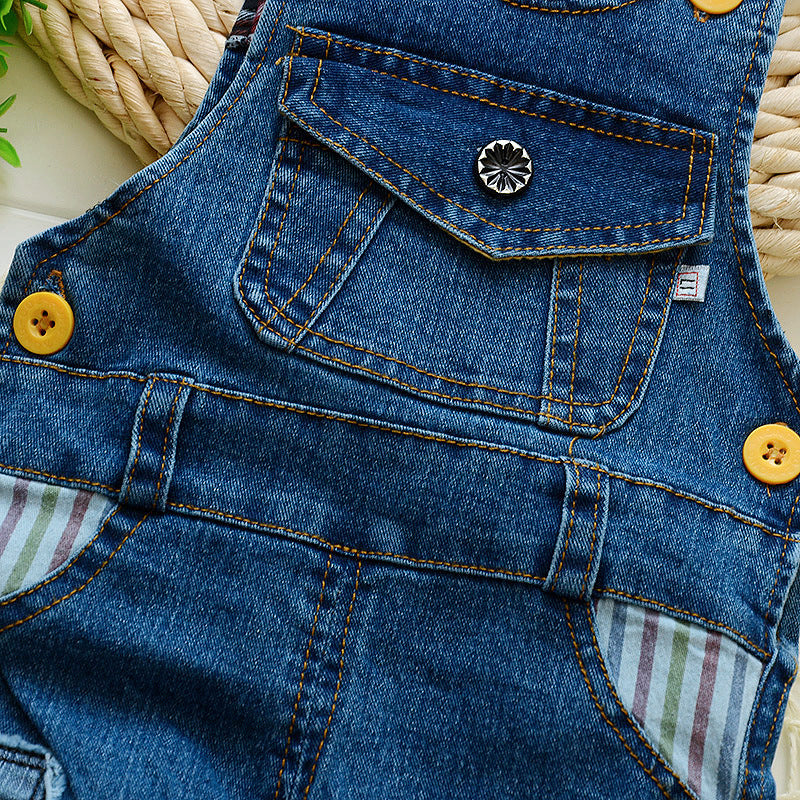 Kids Strap Jeans – Stylish Denim Pants for Boys & Girls