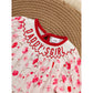 Infant Girls' Floral Smocked Romper – 'Daddy's Girl' Embroidered Short Sleeve Bodysuit for Party & Casual Wear
