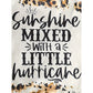 Toddler Girls Fall Winter Outfit – Leopard Letter Print Crewneck Sweatshirt & Sweatpants Set