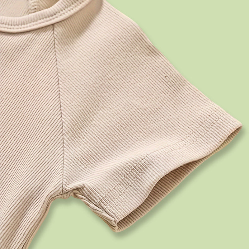 3-Pack Baby Boys Romper Set | Long Sleeve Ribbed Button Jumpsuits