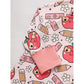 Adorable Infant Back to School Romper – Apple & Pencil Print Long Sleeve Jumpsuit Outfit